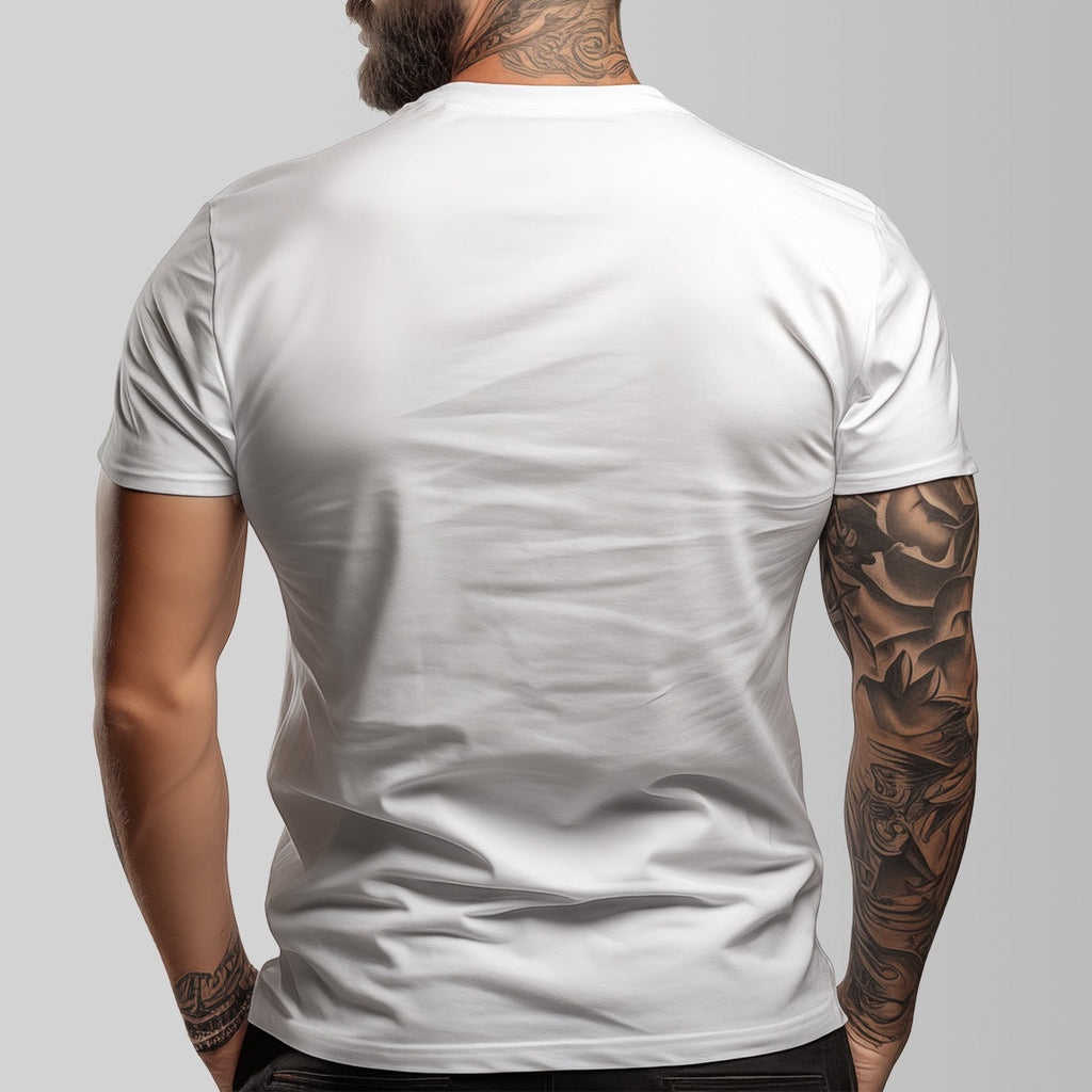 Wave All-Over Print Men’s O-Neck T-Shirt  Casual Breathable Short Sleeve
