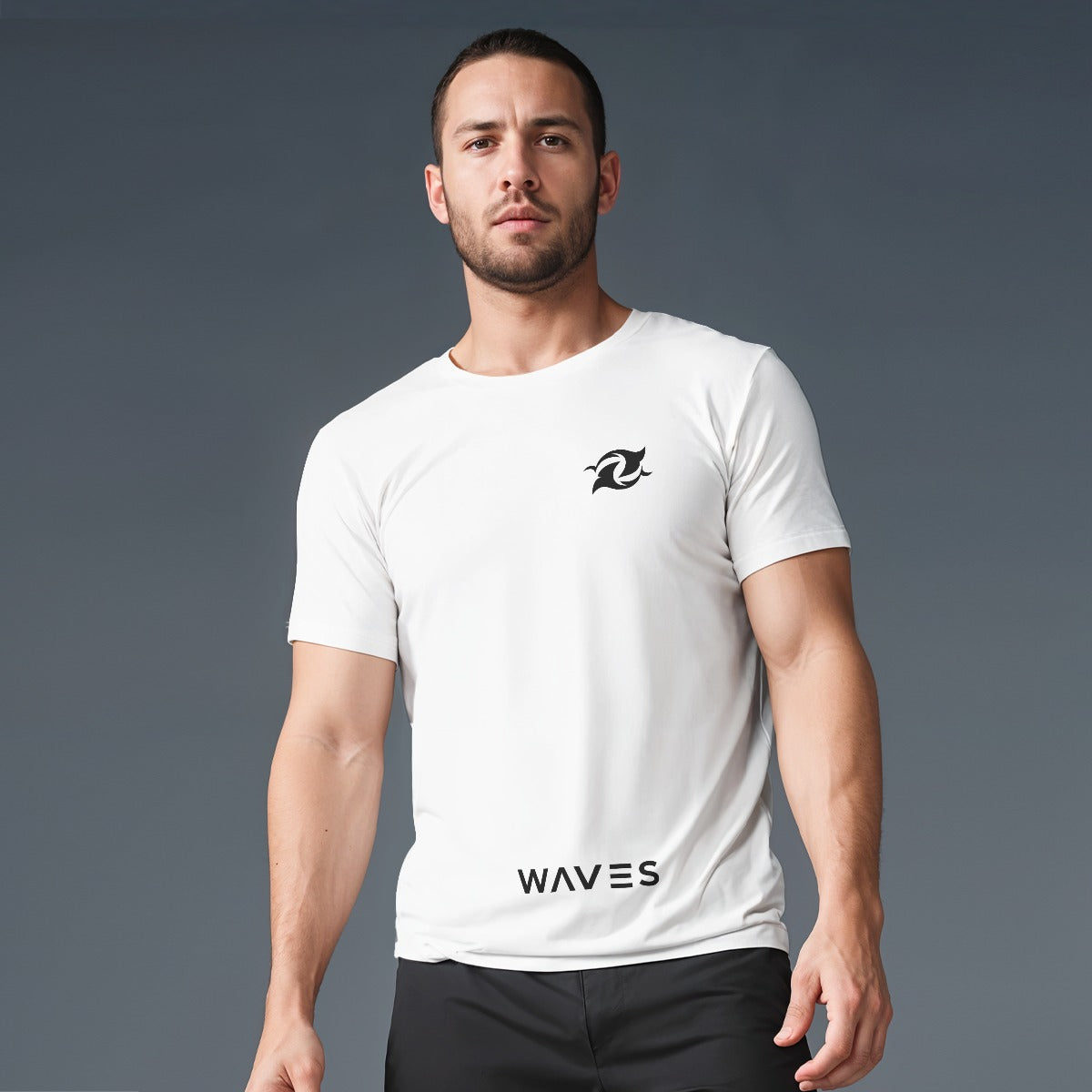 Waves White Performance T-Shirt