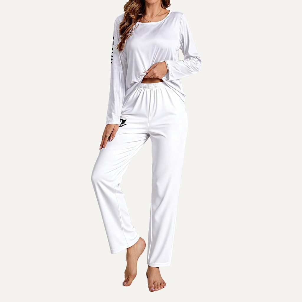 Wave Women’s Loungewear Set Soft Long Sleeve Pajama & Wide Leg Lounge Set for Cozy Everyday Comfort