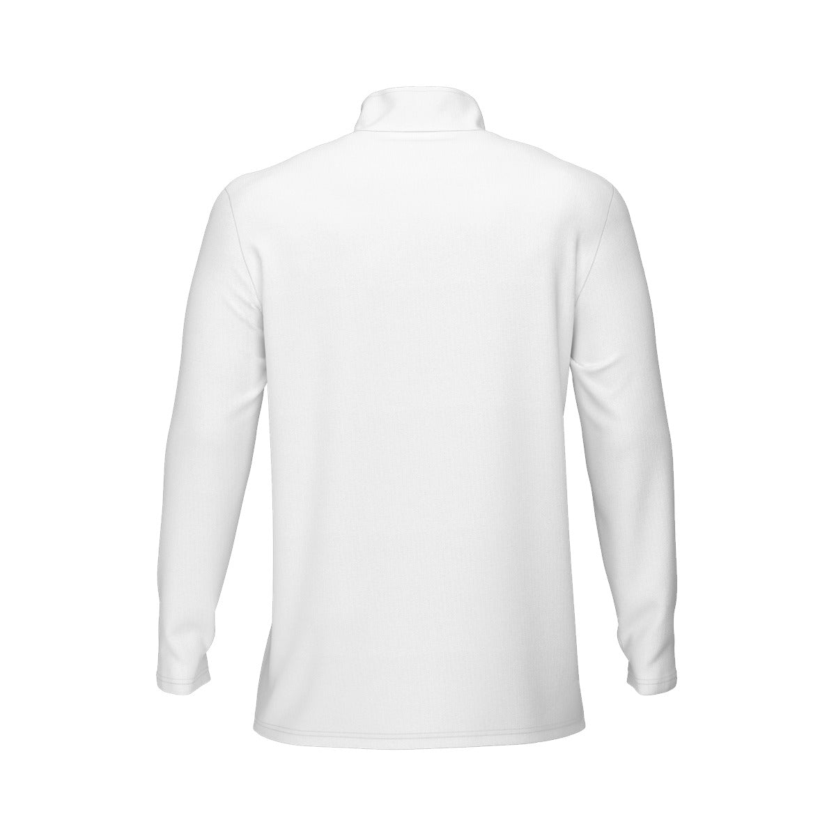 Wave Men’s Sports Collar Long Sleeve Jersey Half Zip Athletic Pullover with Stand-Up Collar
