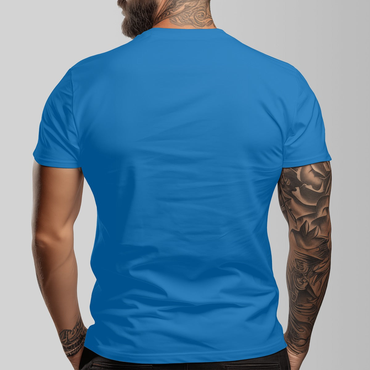 Wave All-Over Print Men’s O-Neck T-Shirt  Casual Breathable Short Sleeve