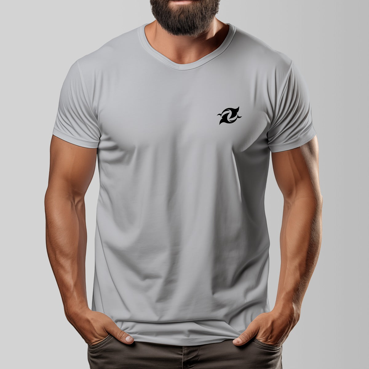 Wave All-Over Print Men’s O-Neck T-Shirt  Casual Breathable Short Sleeve